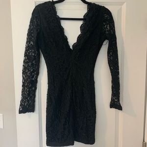 Black Lace Cocktail Dress